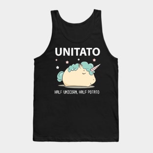 Unitato half unicorn and half potato Tank Top